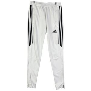 Adidas Tiro 17 Training Activewear Soccer Pants White Black Mens Small Climacool
